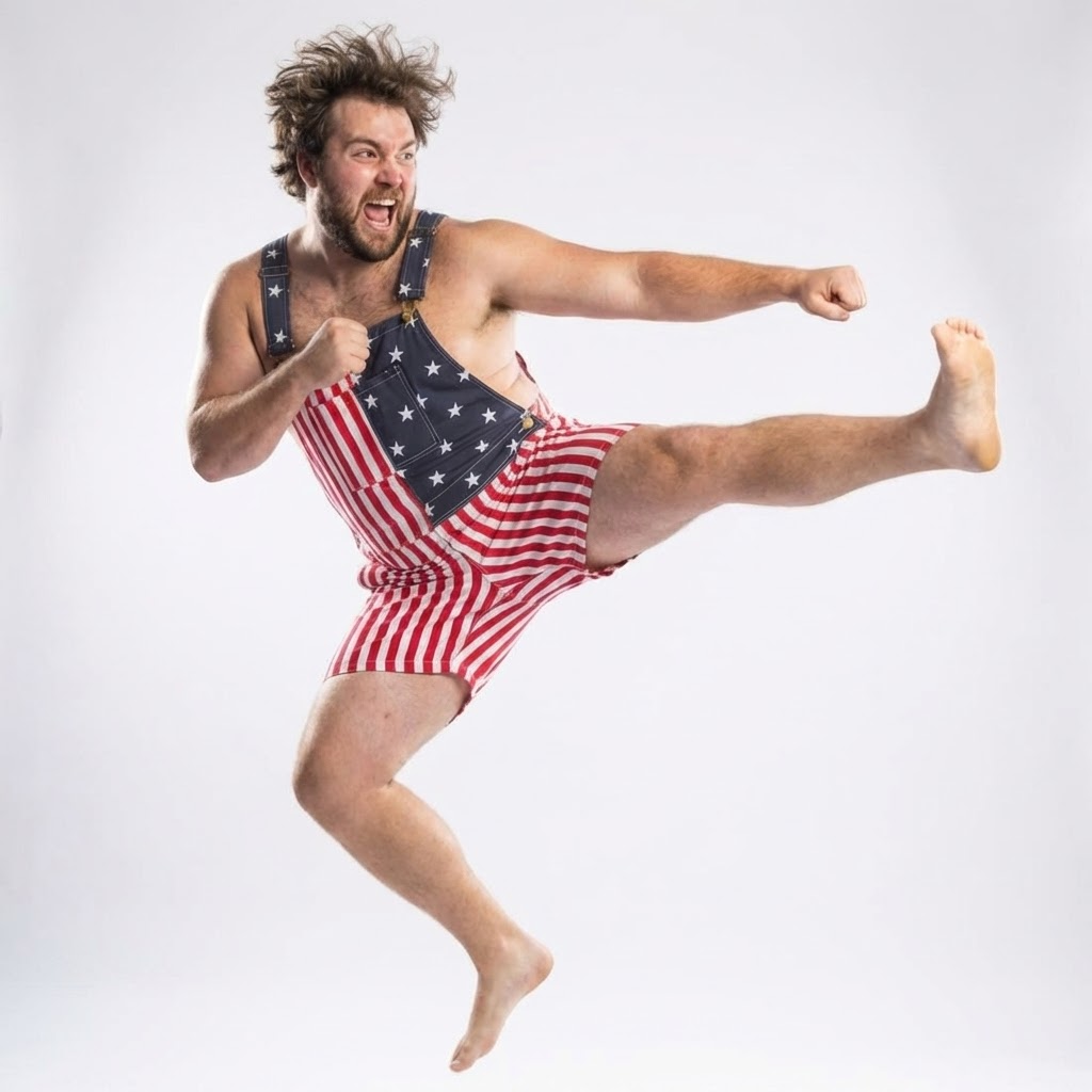 📢📢50% OFF !! ⏰ American Flag Unisex Overalls