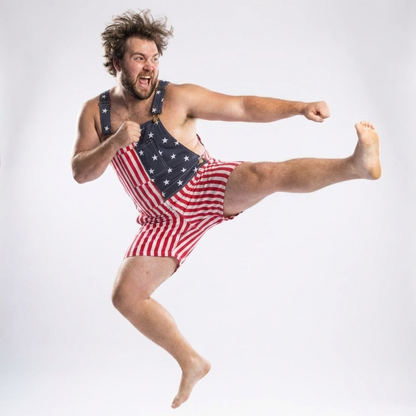 📢📢50% OFF !! ⏰ American Flag Unisex Overalls
