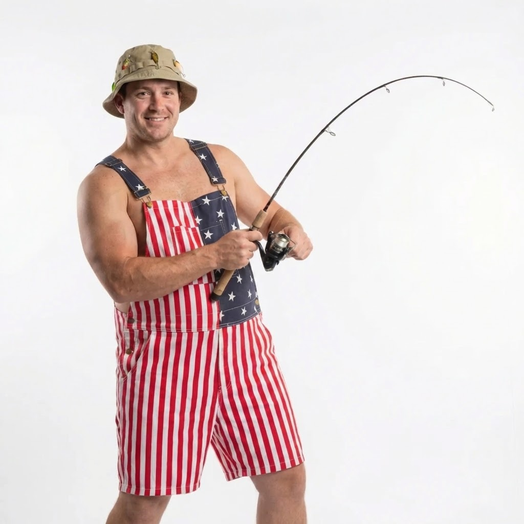 📢📢50% OFF !! ⏰ American Flag Unisex Overalls