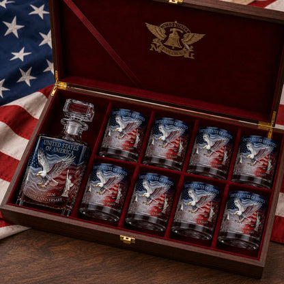 Limited Edition 2026 USA 250th Anniversary Commemorative Glass – 1776-2026 Heritage Edition