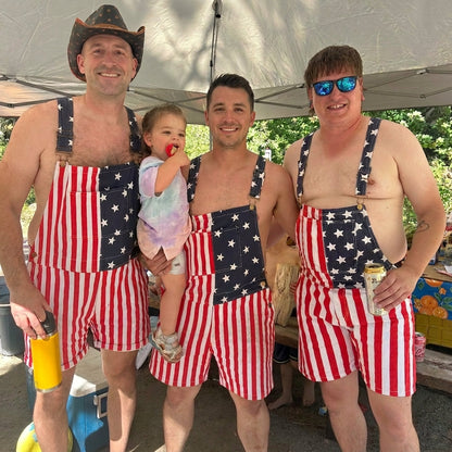 📢📢50% OFF !! ⏰ American Flag Unisex Overalls